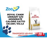ROYAL CANIN URINARY S/O MODERATE CALORIE GATTO GR.400/ KG.1,5 + TRASPORTO GRATIS