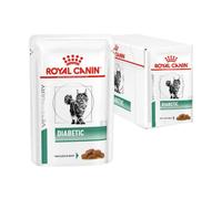 Royal Canin Veterinary Diet Diabetic Cat Multipack 12x85 gr Ricetta in salsa - Dieta veterinaria per gatti - 1° ORDINE? scegli lo sconto BZR5 / BZR20 + 200 punti fedeltà