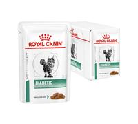 Royal Canin Veterinary Diet Diabetic Multipack Cat 12 buste da 85 gr - Dieta veterinaria per gatti - 1° ORDINE? scegli lo sconto BZR5 / BZR20 + 200 punti fedeltà