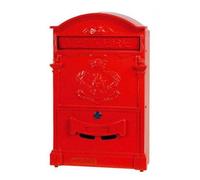 ROYAL - Cassetta per lettere Royal rossa in alluminio verniciato