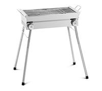 Royal Catering Barbecue a carbonella pieghevole, 43 x 25 cm, in acciaio inox, plastica e acciaio (zincato)