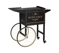 Royal Catering Carrello Pop-Corn, Nero/Oro, 88 cm, 4 ruote | Per Macchina Per Pop Corn, Carretto, 2 freni, Scomparto