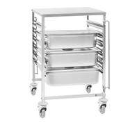 Royal Catering Carrello portavassoi 6 x GN 2/1 RCTW 6 GN 2/1