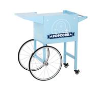 Royal Catering Carretto Per Macchina Per Pop Corn Carrello Pop-Corn RCPT-BBWS-1 (Blu, 94 cm, 4 ruote)