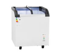 Royal Catering Congelatore a pozzetto - 180 L - porte in vetro RCFZ-180G