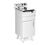 Friggitrice Elettrica Professionale Mobiletto Rubinetto Di Scarico 5000W 13 L