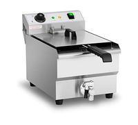 Royal Catering Friggitrice - 13 litri - 3.200 W - rubinetto di scarico - zona fredda RCEF-13EHB