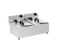 Royal Catering Friggitrice 2 vasche da 10 litri - ECO RCEF-10DY-ECO