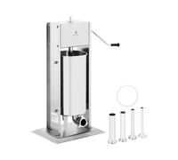 Royal Catering Insaccatrice per salsiccia e salumi - 15 L - Manuale - Verticale - Acciaio inox RCWV-15L