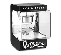 Macchina per pop corn professionale - Design retrò - 4 kg/h - 1,5 l - Nera - Royal Catering RCPS-ND01
