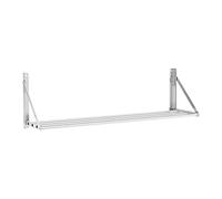 Royal Catering Mensola Pieghevole A Muro Ribaltabile Da Parete Ripiegabile Design a Barre RC-TFWH120X30 (40 kg, 120 x 30 cm, Acciaio Inox)