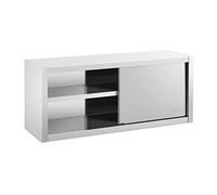 Royal Catering Pensile In Acciaio Inox Con Ante Scorrevoli Da Cucina RCSSWC-140X45-S (140 x 45 x 60 cm, 600 kg)