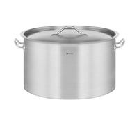 Royal Catering Pentola Per Induzione Pentola Acciaio Inox RCST-44E3-S (Acciaio Inox, 44 L, Fondo 5 mm)