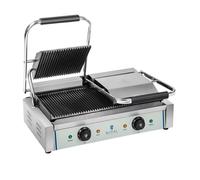 Royal Catering Piastra panini - 2 x 1.800 Watt - rigato - 2.0 RCKG-3600-G