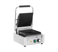 Royal Catering Piastra per panini, toast e bistecchiera elettrica - 1800 W - Rigata RCPKG-1800-R