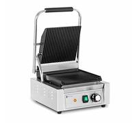 Royal Catering Piastra per panini, toast e bistecchiera elettrica - 1800 W - Rigata RCPKG-1800-R