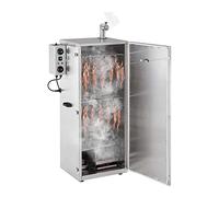 Royal Catering RC-FS1300 - Bruciatore per affumicatura, 147 l, 8 griglie Argento