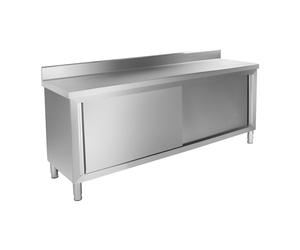 Royal Catering - RCAT-200/60-C - Piano di lavoro con ante - 200 x 60 cm