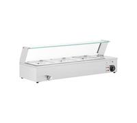 Royal Catering RCBM_GN1/2_2 Bain Marie 2000 W 3 GN 1/2 rubinetto di scarico a bagnomaria scaldavivande
