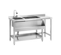 Royal Catering RCBT-01 Banco per cocktail - Con contenitore per ghiaccio e portabottiglie - Royal Catering Cocktail station Bar Station Workstation per Cocktail Banconi per Barman