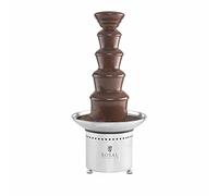 Royal Catering RCCF-65W4 Fontana di Cioccolato Professionale Elettrica Fonduta di Cioccolato (6 kg, 200 W, Temperatura 0-110 °C, 5 Livelli) Acciaio Inox