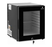 Royal Catering RCGK-MBG33L Minibar 25 L Porta in vetro nero Hotel Mini Bar Frigorifero Frigorifero Frigorifero alberghiero
