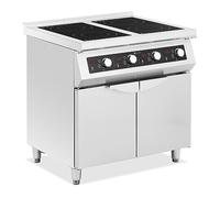 Royal Catering RCIN-700-05 Piano cottura a induzione 17000 W 4 superfici di cottura 60-240 °C Spazio di stoccaggio Piano cottura a induzione indipendente