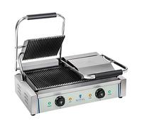 Royal Catering - RCKG-3600-G - Piastra panini doppia - 2 x 1.800 Watt