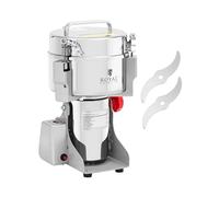 Royal Catering RCMZ-2000D - Macinaspezie elettrico, 2000 g, 21 x 9,5 cm, 3400 W, digitale, macina spezie elettrica professionale