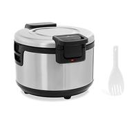 Royal Catering RCRK-1S - Cuoci riso elettrico, 19 l, 110 W, diametro 380 mm, con cucchiaio di riso