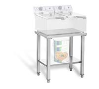 Royal Catering Seconda Mano Ripiano inox per friggitrice - 62 x 42 cm RCSF-15D