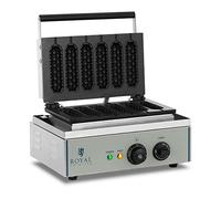 Royal Catering Piastra per waffel a stecco - 1 x 1.500 Watt RCWM-1500-S