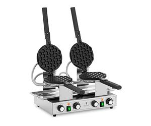 Royal Catering RCWM-2800-B Bubble Waffle 2 x 1400 W 50-250 °C Timer: 0-5 min Macchina per waffle Macchina per waffle