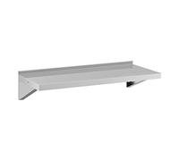 Royal Catering RCWR-100.1 - Mensola da parete in acciaio inox, 100 x 40 cm, fino a 80 kg, da parete