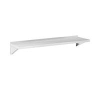 Royal Catering RCWR-150.1 - Mensola da parete in acciaio INOX, 150 x 40 cm, portata fino a 80 kg
