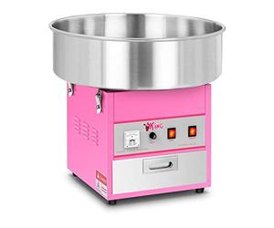 Royal Catering RCZK-1200-W Macchina Per Lo Zucchero Filato (1200 Watt, Riscaldamento Rapido, Accessori Inclusi) Rosa