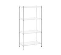Royal Catering Scaffale filo metallico - 90 x 45 x 180 cm - 1.000 kg - Con tappetini RCMR-1800P43