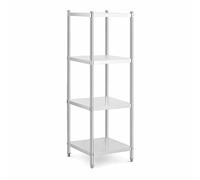 Royal Catering Scaffale Metallico Scaffalatura Inox RCER-6060 (200 kg, 50 kg, Acciaio Inox, 60 x 60 x 180 cm)