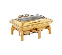 Royal Catering Scaldavivande GN 1/1 9 L 2 contenitori di combustibile Con finestrella scaldavivande per buffet Scaldavivande scaldavivande portatile scaldavivande elettrico