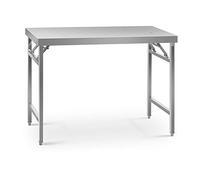 Tavolo acciaio - ECO - 60 x 120 cm - 210 kg - Pieghevole - Royal Catering RCAT-120/60KE
