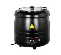 Royal Catering Zuppiera elettrica - 10 L - 400 W - Nera RCST-10BB