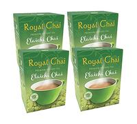 Royal Chai Elaichi Dolcificato 220g (confezione da 4) - Tè istantaneo - Tè Cardamomo - Naturale - Tè Indiano istantaneo al Cardamomo