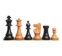 Royal Chess Mall - Set solo pezzi di scacchi Lardy francese migliorato - Bosso antico - Re da 9,9 cm