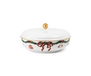 Royal Copenhagen 1064783 ciotola con coperchio 21cm 100cl Star Fluted Christmas