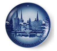 Royal Copenhagen Bing & GRØNDAHL 1066056 - Piatto natalizio 2023, motivo: Natale in rosa, diametro: 18 cm