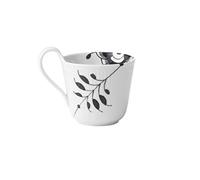 Royal Copenhagen Black Fluted 1017018 - Tazza con manico in porcellana, 33 cl, colore: Bianco/Nero