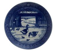 ROYAL COPENHAGEN PIATTO DI NATALE 1969 ORIGINALE PORCELLANA PRIMA SCELTA