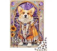 Royal Corgi Art Print Puzzle Impossibili 1000 Pezzi Decorazione Per La Casa. Giochi Rilassamento E Intelligence Per Adulti E Ragazzi Da 14 Anni 52x38cm/1000pcs