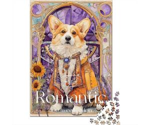 Royal Corgi Art Print Puzzle Impossibili 1000 Pezzi Decorazione Per La Casa. Giochi Rilassamento E Intelligence Per Adulti E Ragazzi Da 14 Anni 52x38cm/1000pcs