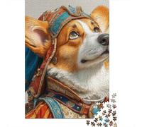 Royal Corgi in Medieval Armor Puzzle Impossible 1000 Pezzi Decorazione Per La Casa. Rilassamento E Intelligence Per Adulti E Ragazzi Da 14 Anni 38x26cm/1000pcs